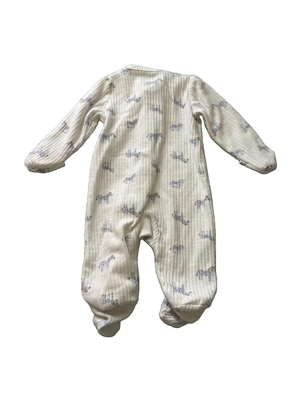 Baby Boys Girls Carter's Set Of 3 Teal Penguin, Airplanes, Zebra Sz NB to 3 Mo.